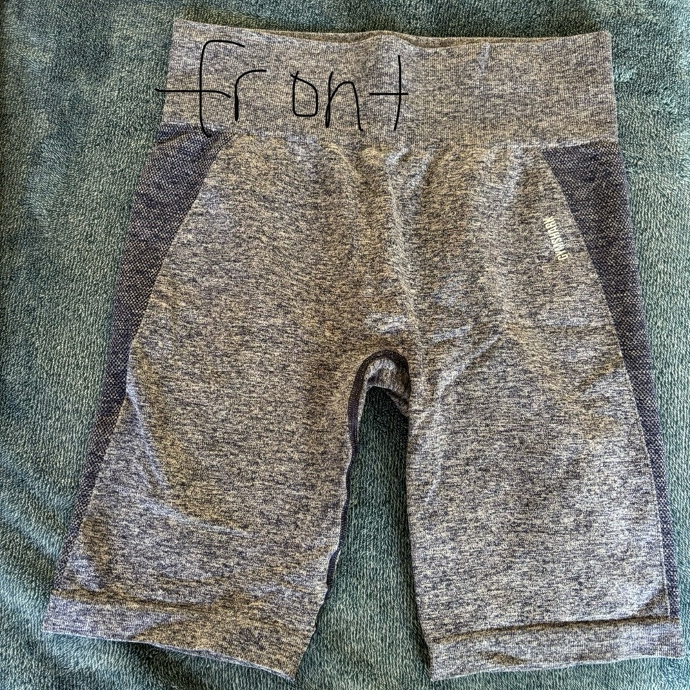Women Gymshark biker shorts size M color blue
